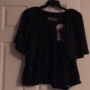 Black flutter sleeve lightweight jacket - size 2x